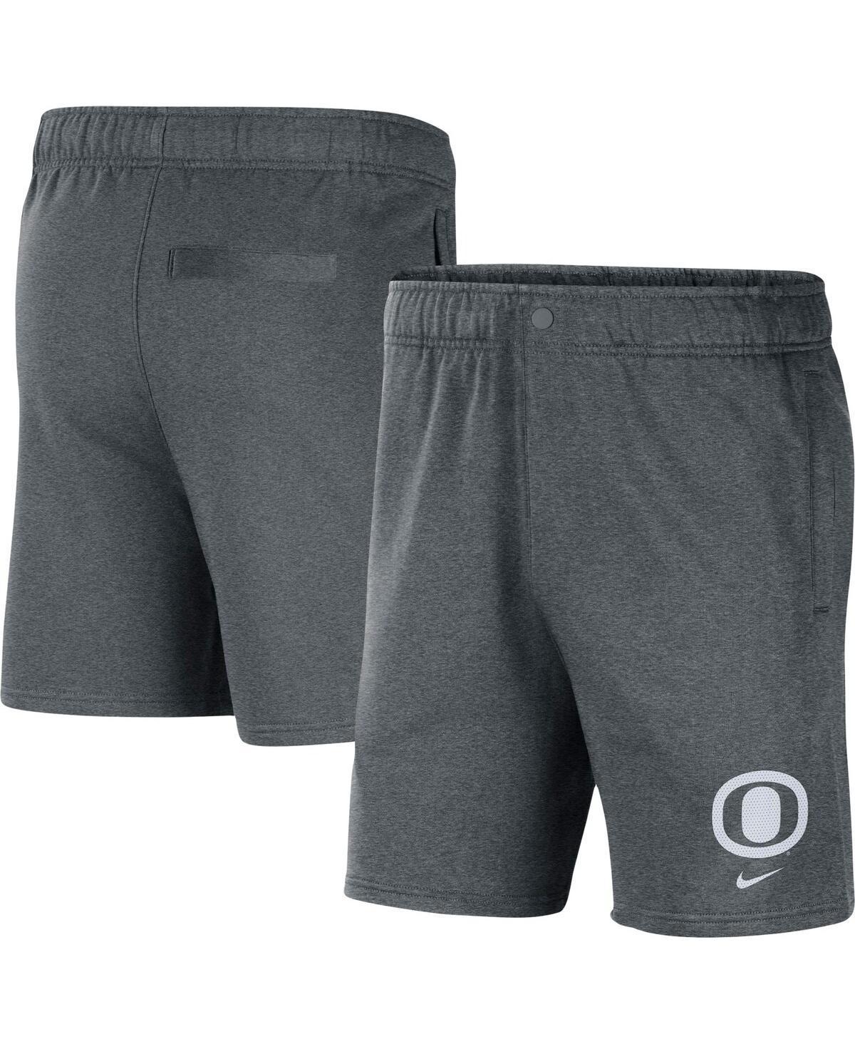 Mens Nike Gray Oregon Ducks Fleece Shorts Product Image