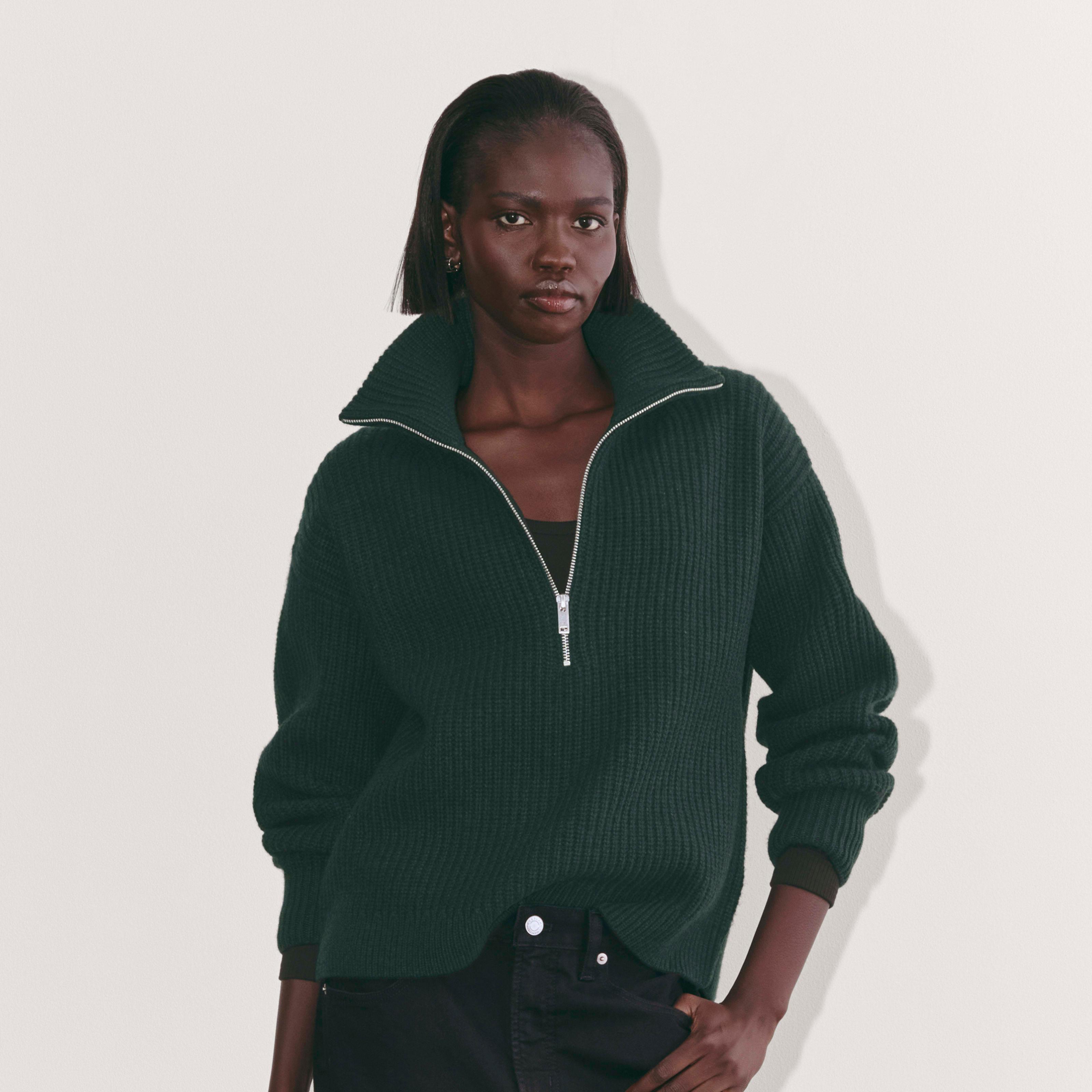 Womens Half-Zip Sweater in Luxe Merino by Everlane Product Image