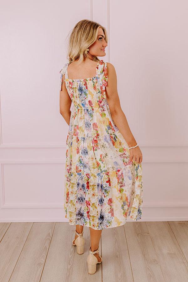 Whimsical Wildflowers Smocked Midi Product Image