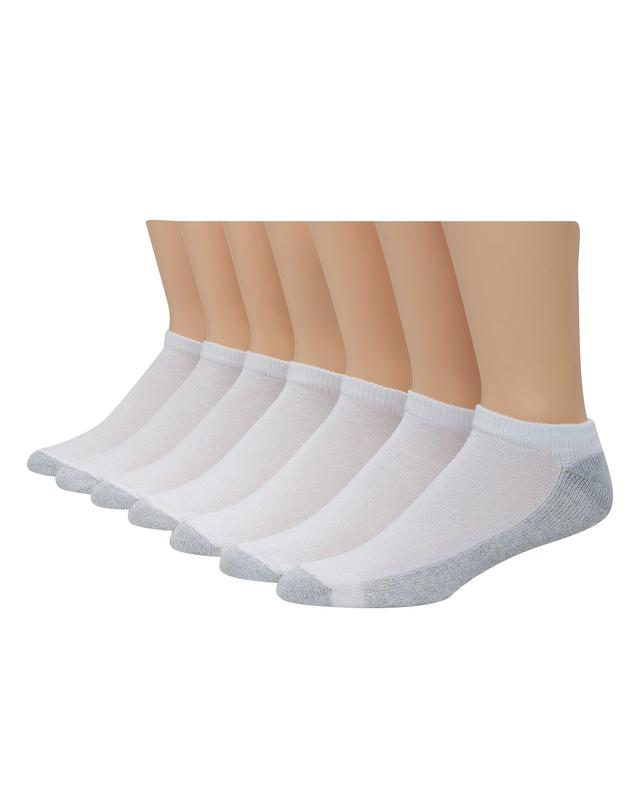 Hanes Mens FreshIQ No Show Socks 12-Pack White 6-12 Product Image