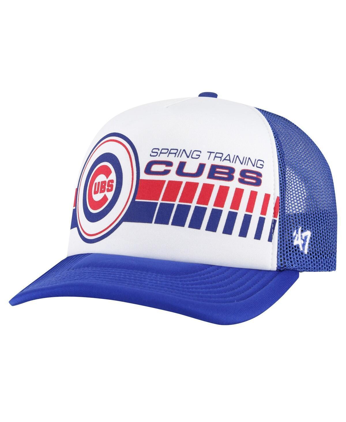 Mens 47 /Royal Chicago Cubs 2024 Spring Training Foam Trucker Adjustable Hat Product Image