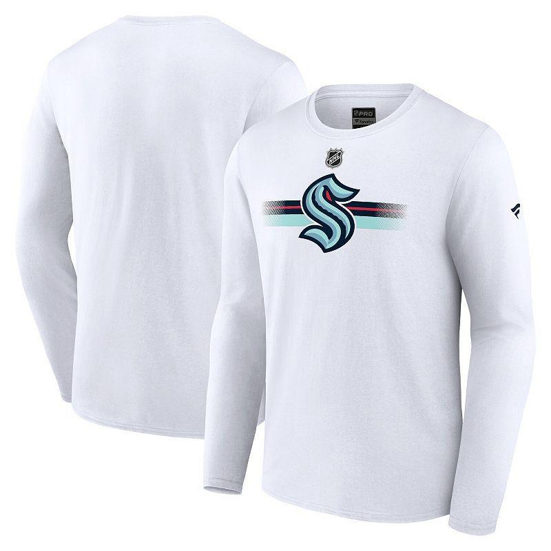 Mens Fanatics Branded White Seattle Kraken Authentic Pro Secondary Replen Long Sleeve T-Shirt Product Image