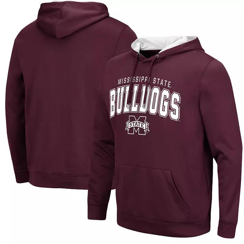 Mens Colosseum Maroon Mississippi State Bulldogs ResistancePullover Hoodie Product Image