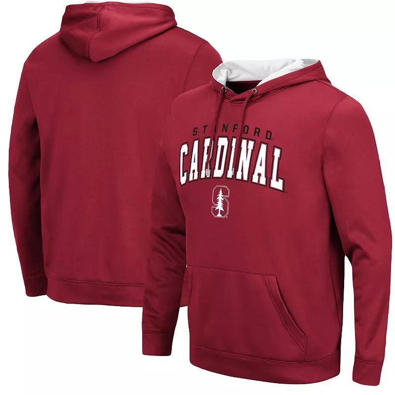 Mens Colosseum Cardinal Stanford Cardinal ResistancePullover Hoodie Product Image