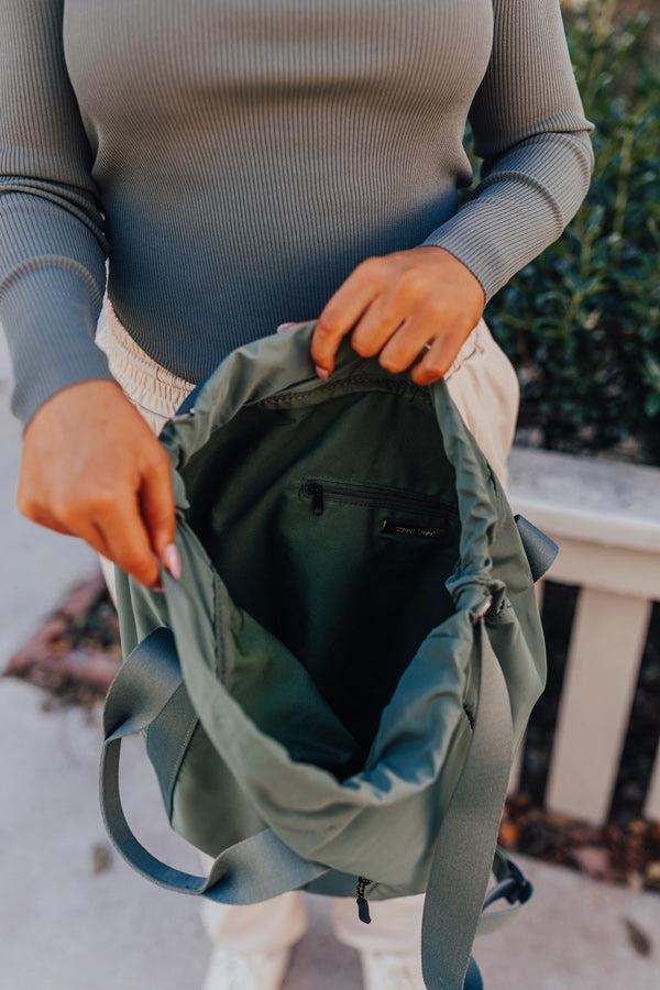 Rise And Grind Backpack In Sage Product Image