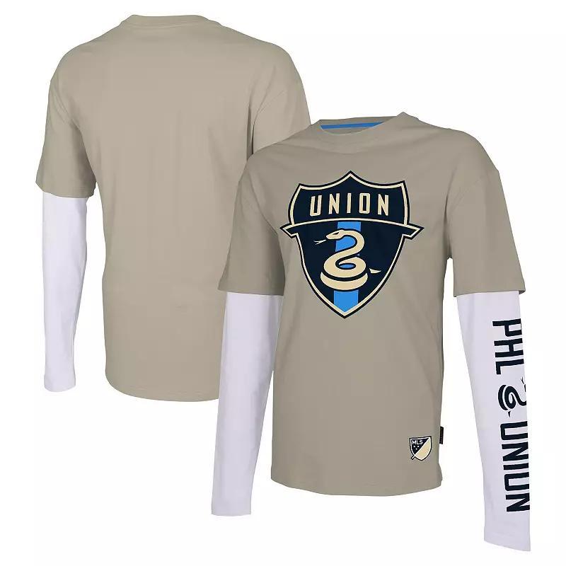 Mens Stadium Essentials Tan Philadelphia Union Status Long Sleeve T-Shirt Product Image