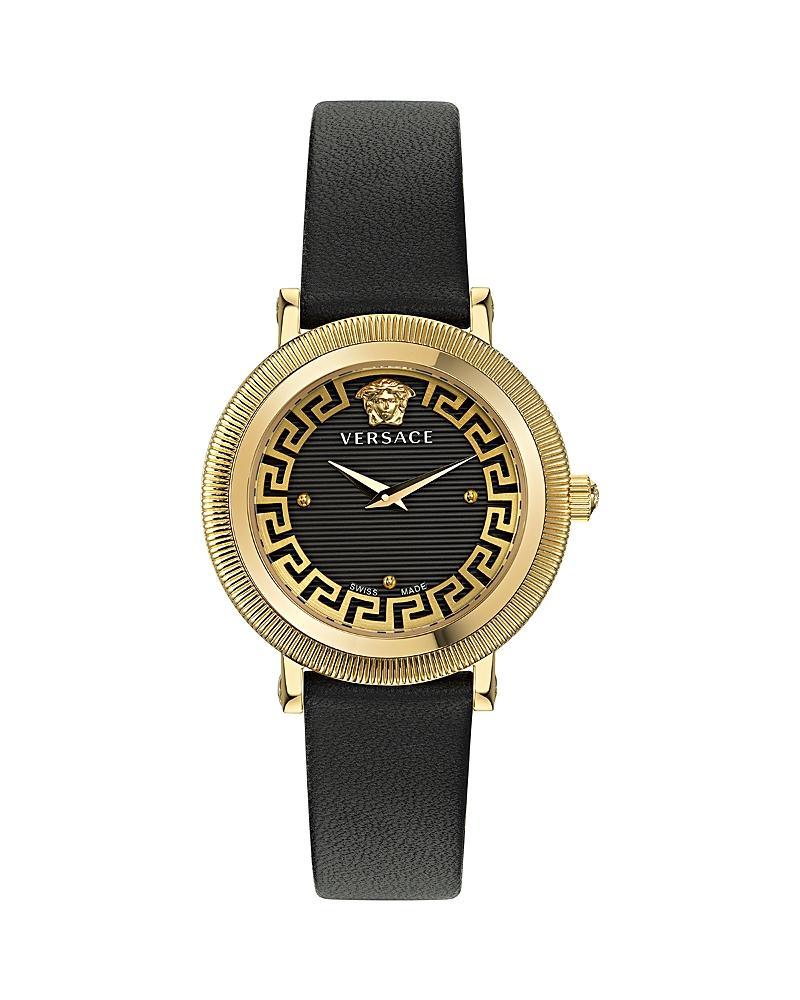 Mens Greca Flourish IP Yellow Gold Stainless Steel Bracelet Watch/35MM Product Image