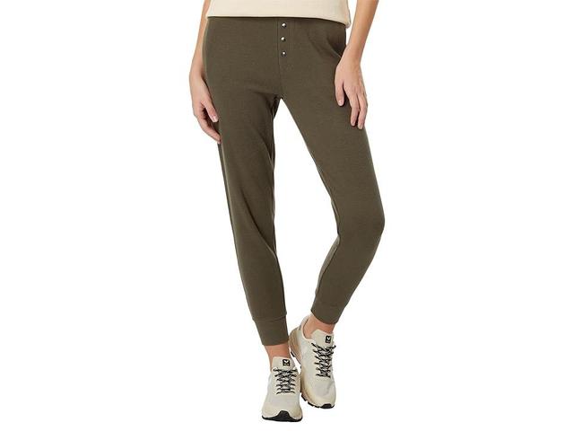 PACT Thermal Waffle Joggers (Grape Leaf) Women's Clothing Product Image