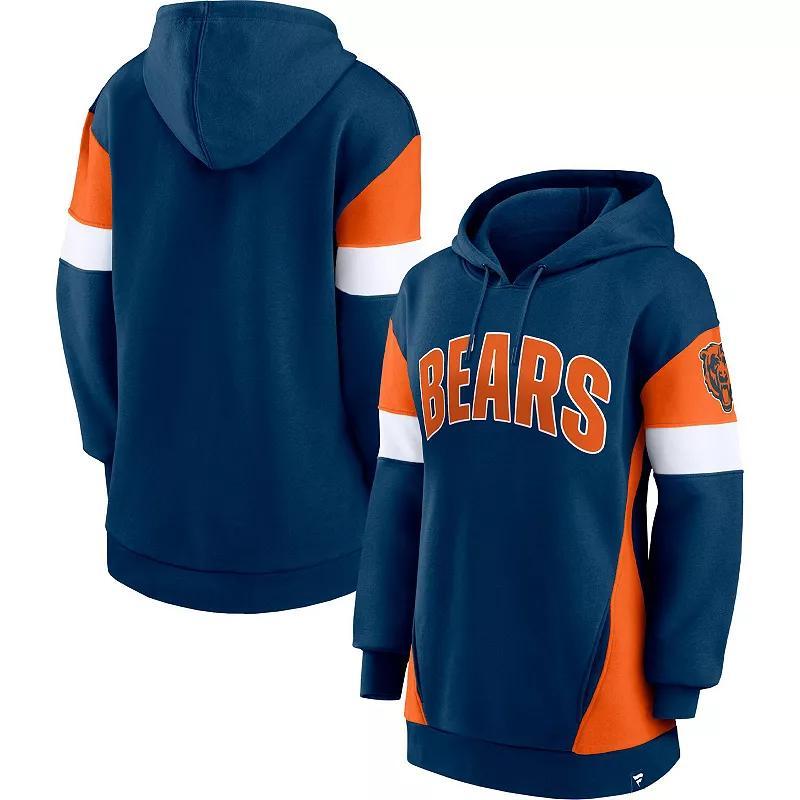 Womens Fanatics Navy Chicago Bears Lock It Down Pullover Hoodie - Navy Product Image