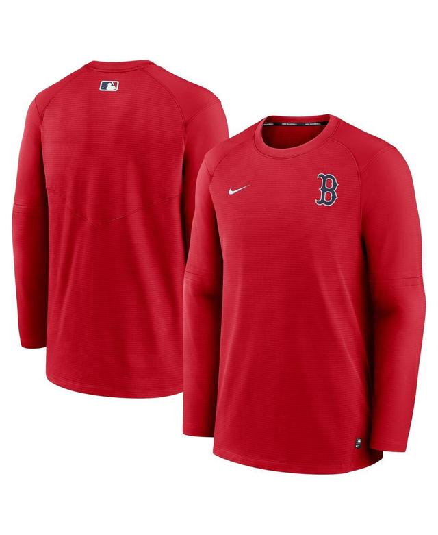 Mens Nike Red Boston Red Sox Authentic Collection Logo Performance Long Sleeve T-shirt Product Image