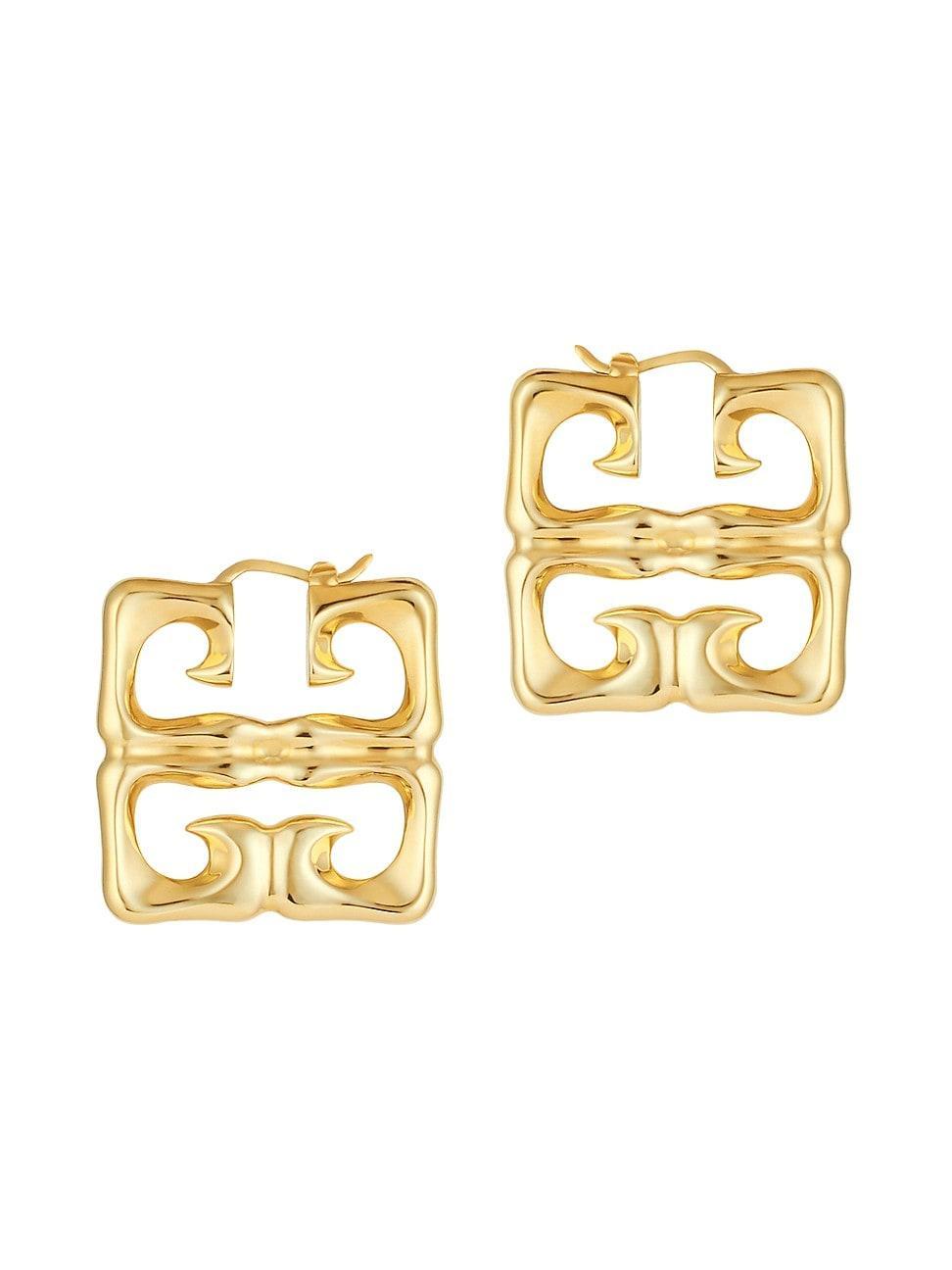 Womens 4G Liquid Earrings in Metal Product Image