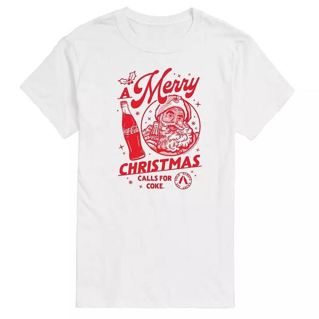 Big & Tall Coca-Cola Merry Christmas Calls For Coke Graphic Tee, Mens Product Image