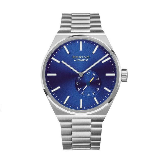 BERING Mens Automatic Stainless Steel Bracelet Watch Blue Product Image