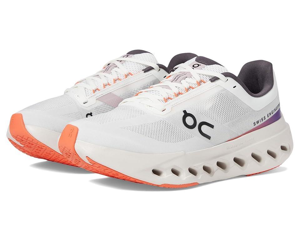 On Women's Cloudsurfer Next (White/Flame) Women's Running Shoes Product Image