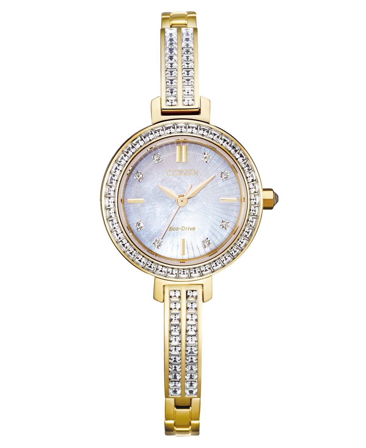 Womens Citizen Eco-Drive Crystal Bangle Watch - EM0863-53D Multicolor Product Image