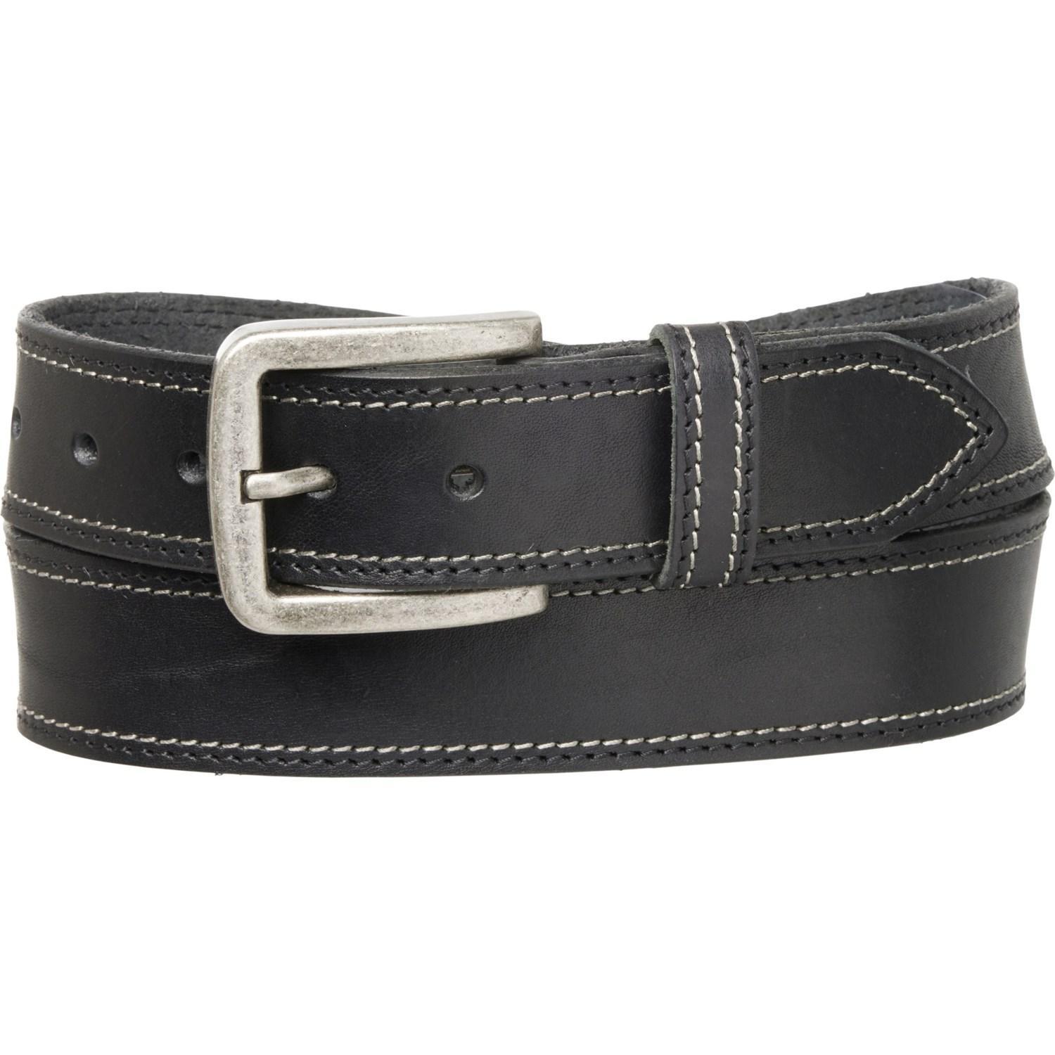 Will Leather Goods Double Stitch Belt - Leather (For Men) Product Image