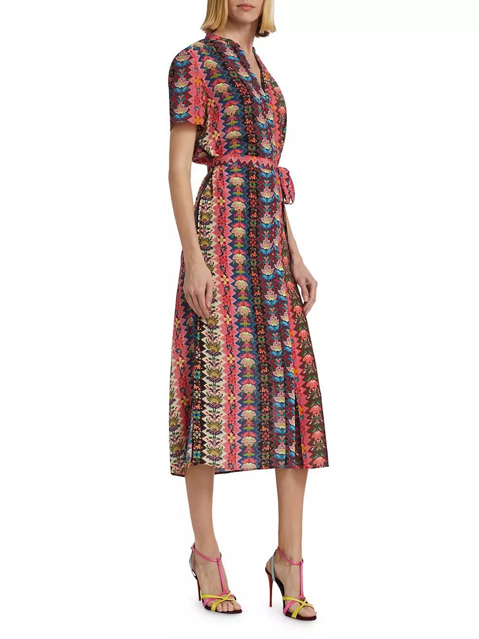 Vicki Floral Wrap Midi-Dress Product Image