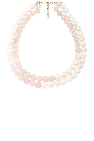 Completedworks Gemstone & Cultured Freshwater Pearl Beaded Collar Necklace in 14K Gold Plated Sterling Silver, 14.5 Product Image