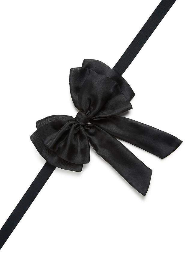 Womens Organza Bow Ribbon Tie Product Image