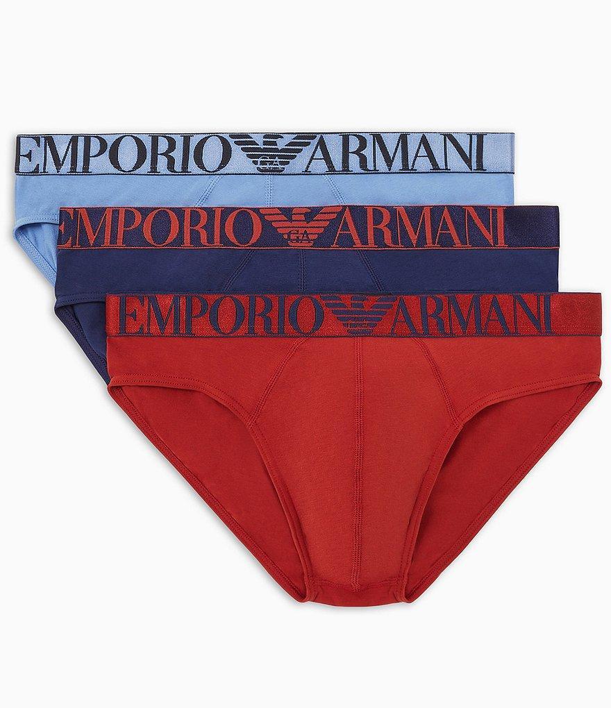 Emporio Armani Solid Briefs 3-Pack Product Image