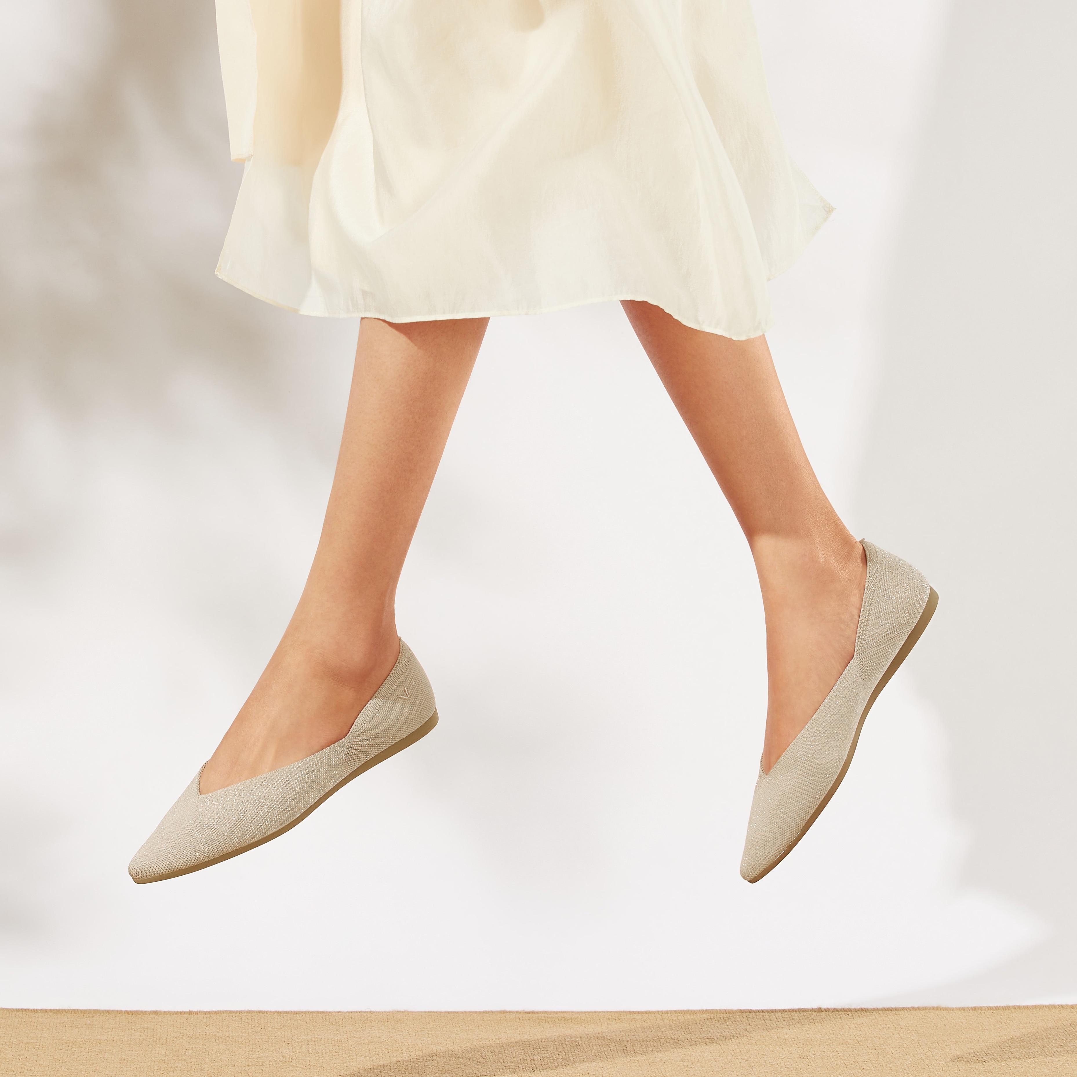 Pointed-Toe V-Cut Flats product image