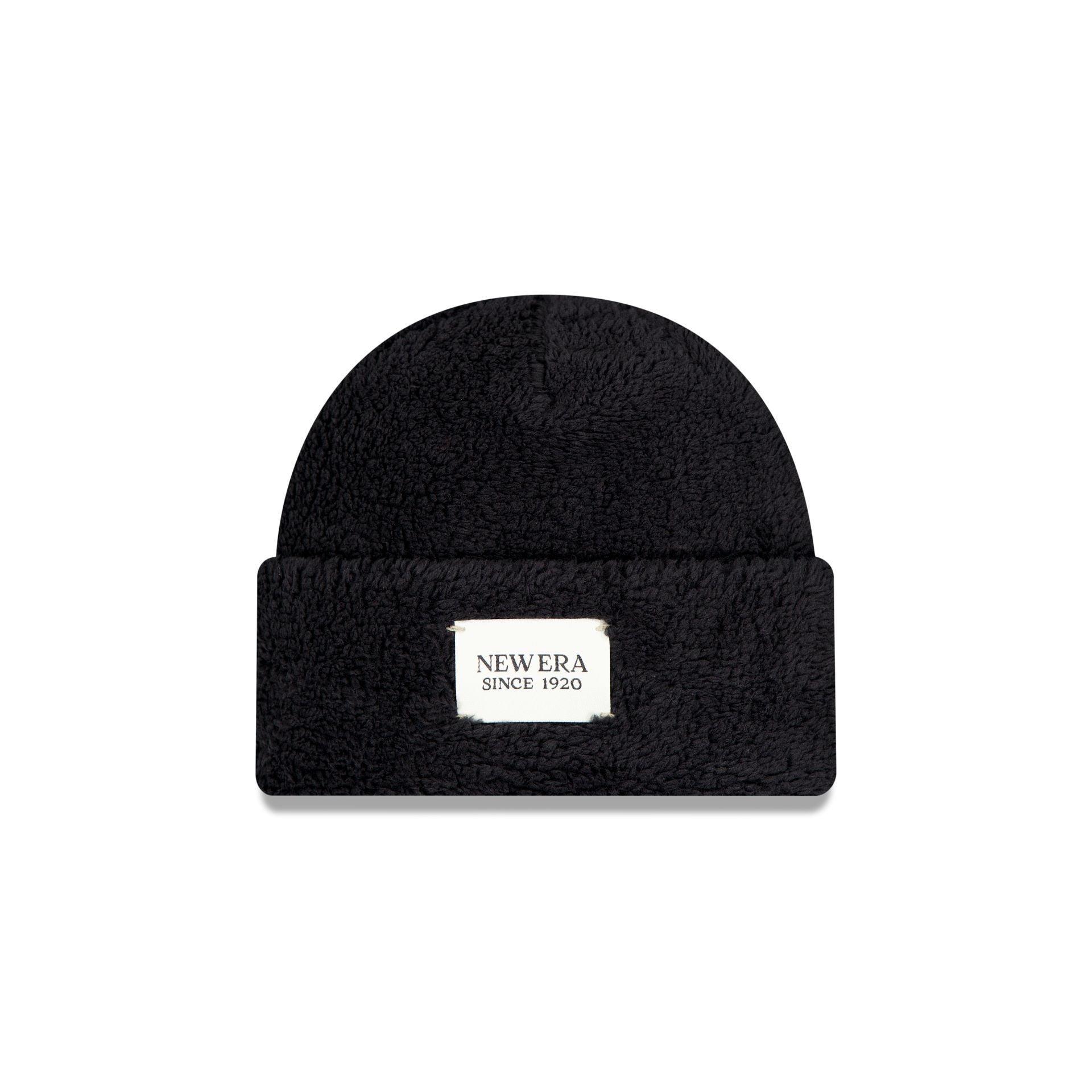 New Era Cap Fleece Black Cuff Knit Hat Male Product Image