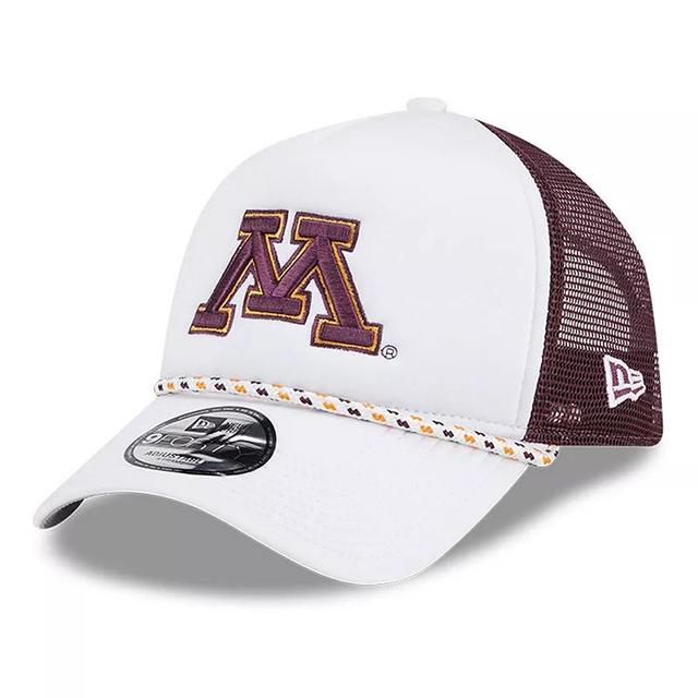 Mens New Era /Maroon Minnesota Golden Gophers Court Sport Foam A-Frame 9FORTY Adjustable Trucker Hat Product Image