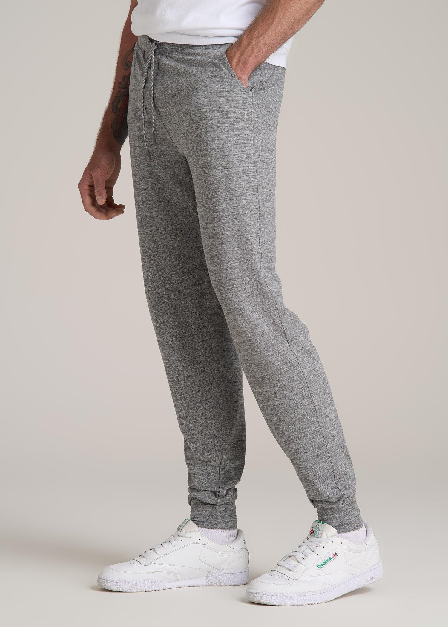 Weekender Stretch Lounge Joggers for Tall Men in Heathered Grey Male Product Image