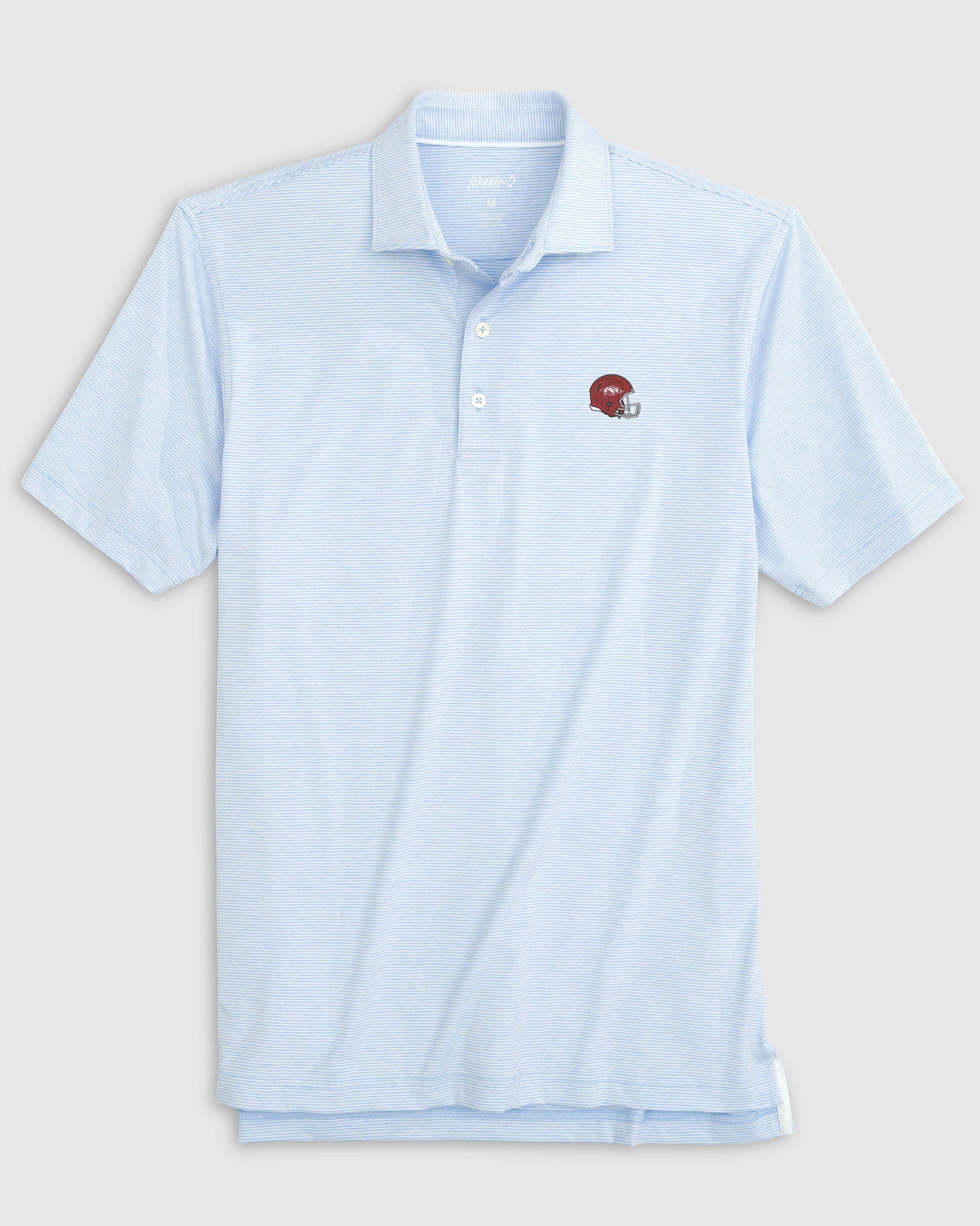 North Carolina Lyndonn Jr. Striped Jersey Performance Polo - Tar Heel Logo Product Image