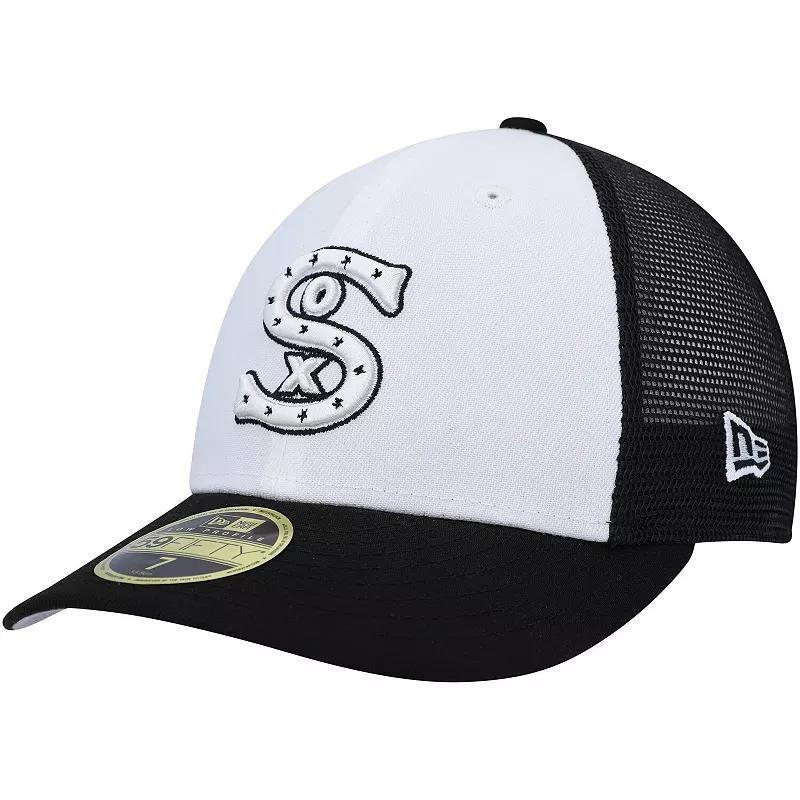 Mens New Era White/Navy Cleveland Guardians 2023 On-Field Batting Practice Low Profile 59FIFTY Fitted Hat Product Image