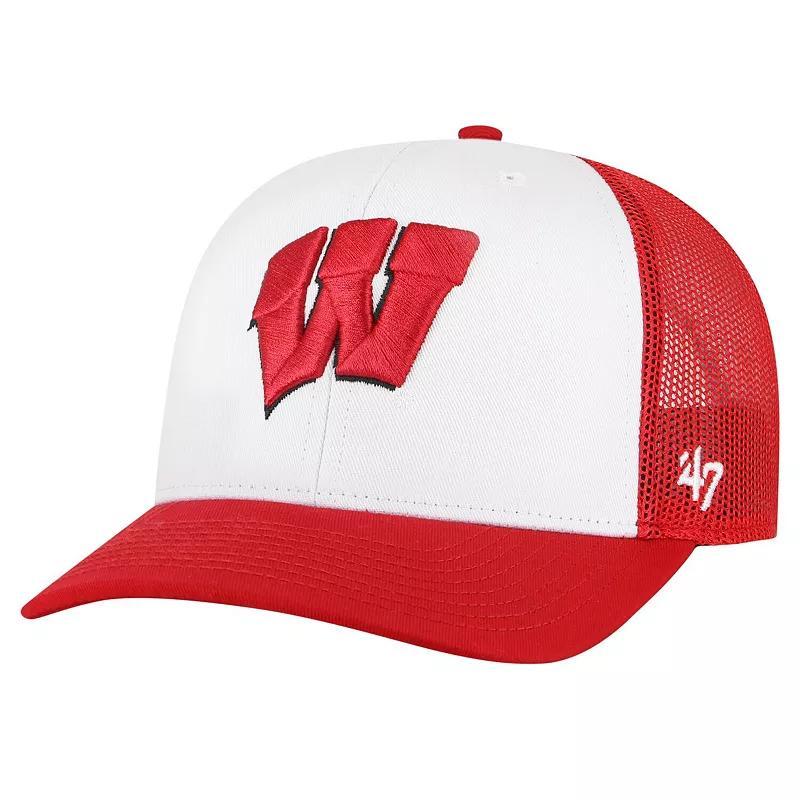 Mens 47 Brand Red Wisconsin Badgers Freshman Trucker Adjustable Hat Product Image