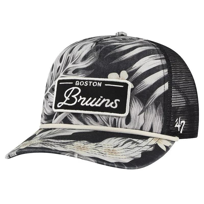 Mens 47 Boston Bruins Tropicalia Allover Print Trucker Adjustable Hat Product Image