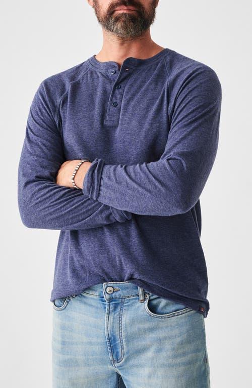 Faherty Cloud Heather Long Sleeve Henley T Product Image