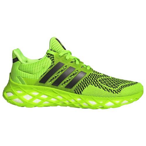 adidas Mens Ultraboost Web DNA - Running Shoes Black/Solar Green/White Product Image