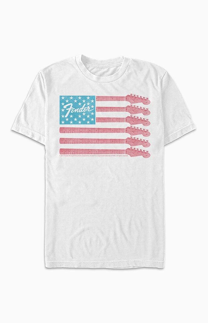 Women's Fender American Flag T-Shirt Product Image