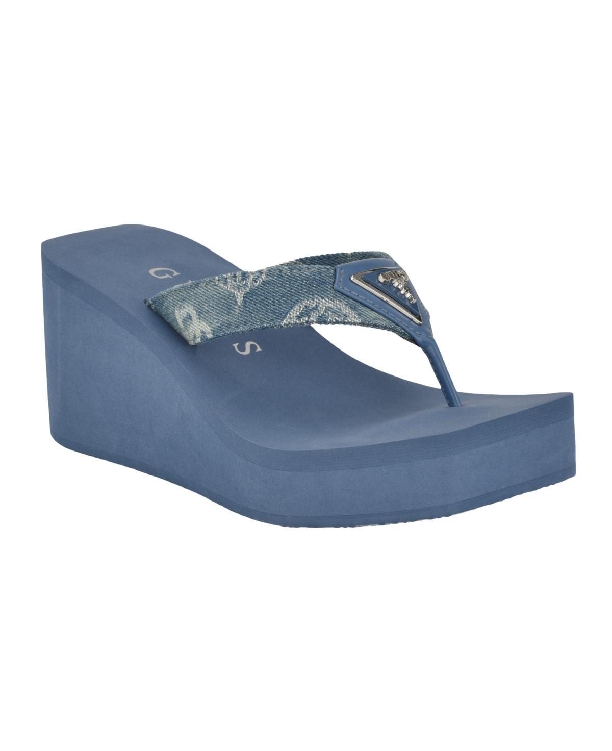 GUESS Demmey Platform Wedge Flip Flop Product Image