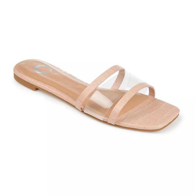 Journee Collection Ramira Womens Slide Sandals Light Pink Product Image