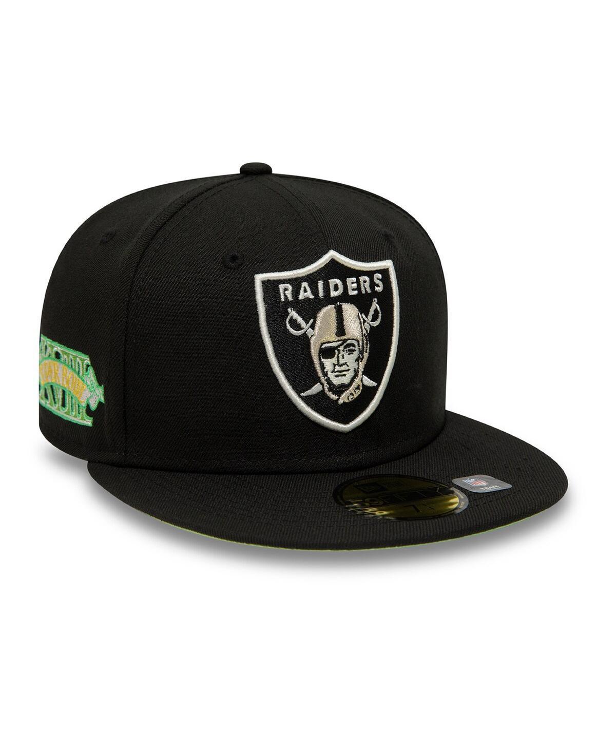 Mens New Era Black Las Vegas Raiders Citrus Pop 59FIFTY Fitted Hat Product Image