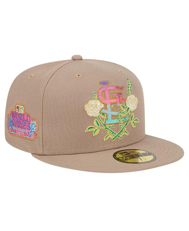 New Era Mens Khaki St. Louis Cardinals Rose Garden 59FIFTY Fitted Hat Product Image