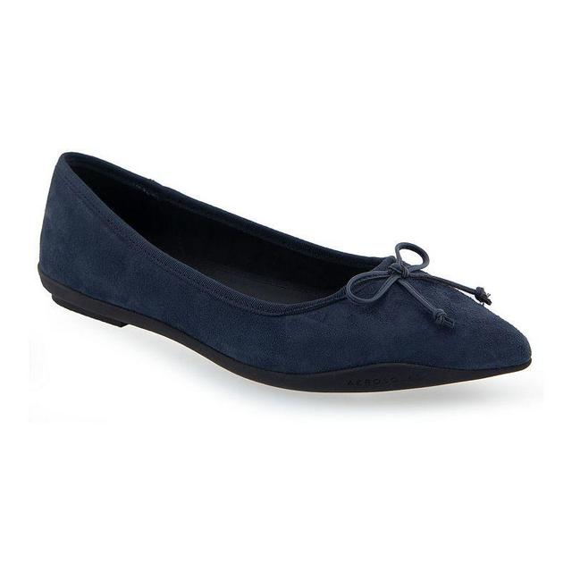 Aerosoles Dumas Womens Ballet Flats Blue Suede Product Image