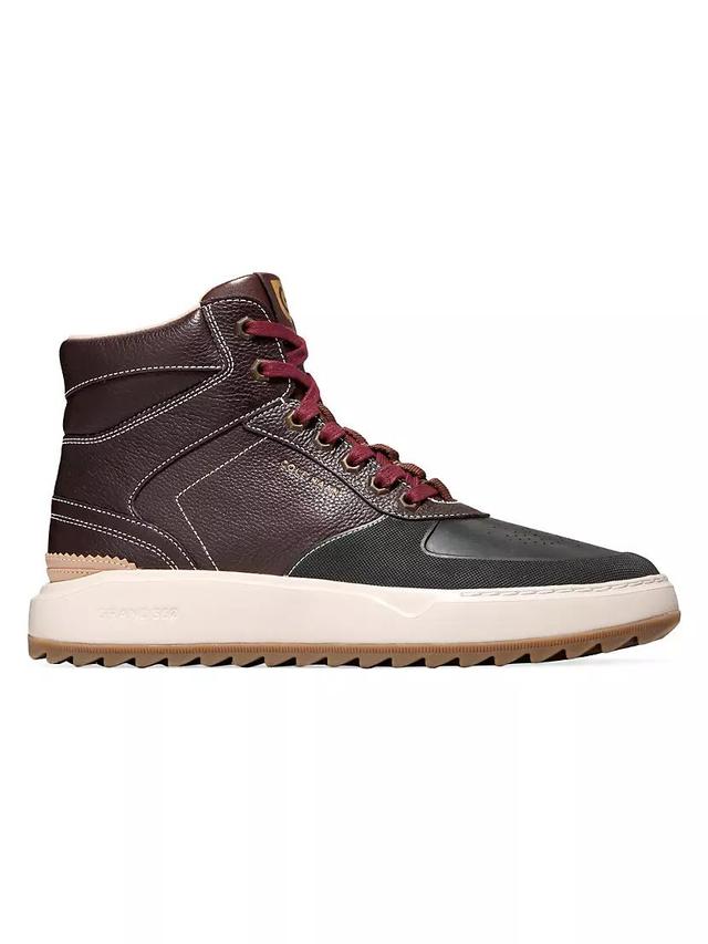 Grandprø Crossover Leather High-Top Sneakers Product Image