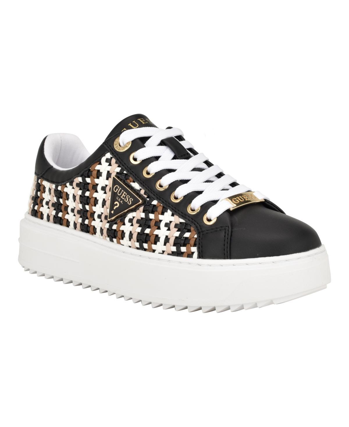 Guess Womens Detwist Tread Bottom Fashion Sneakers with Logo Product Image