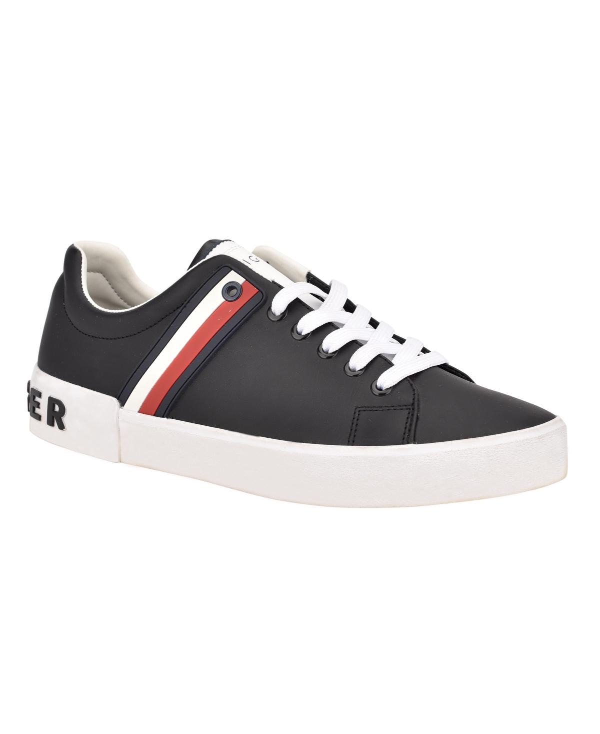 Tommy Hilfiger Mens Ramus Stripe Lace-Up Sneakers Product Image