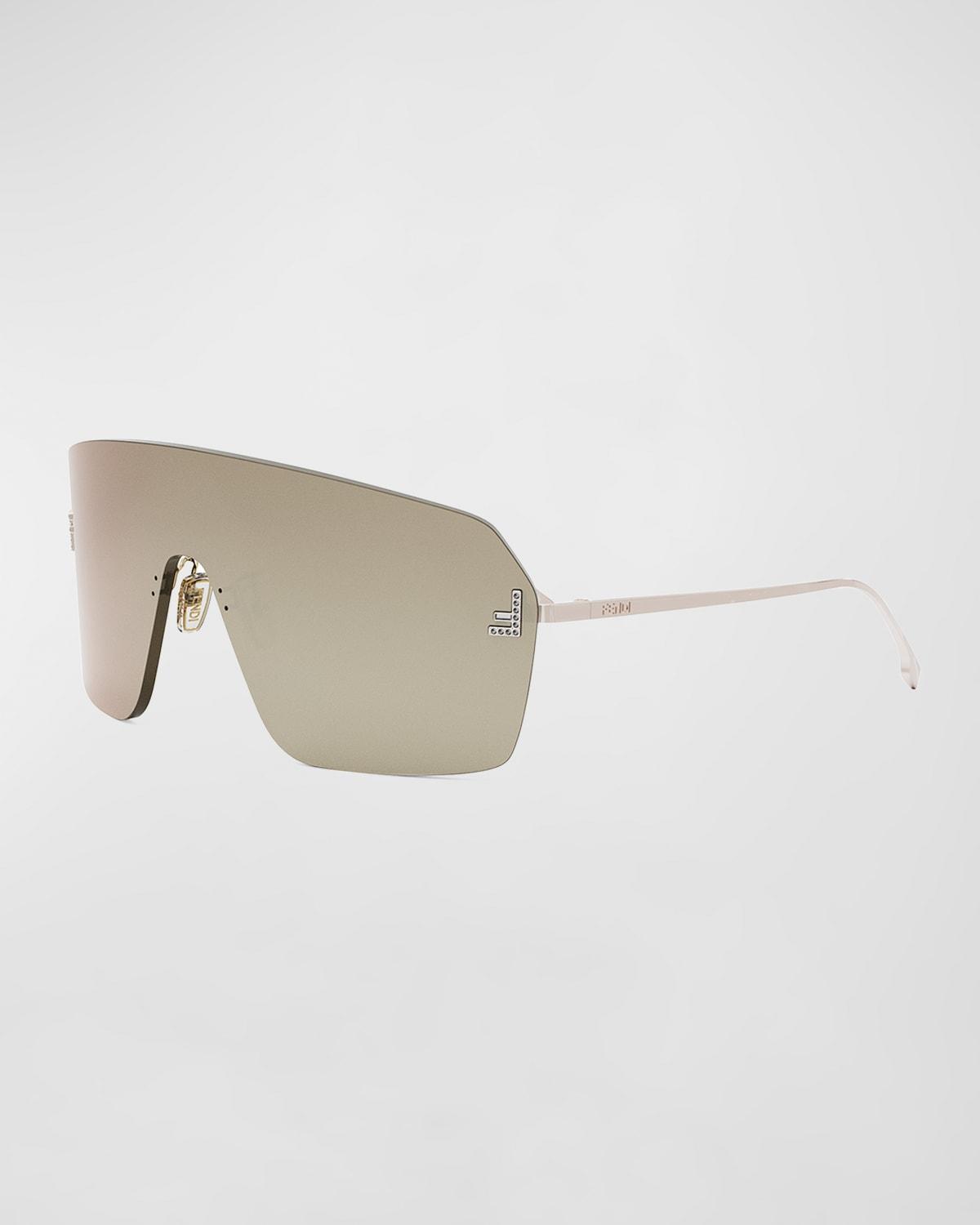 Mens Fendi Roma 53MM Rimless Rectangular Sunglasses Product Image