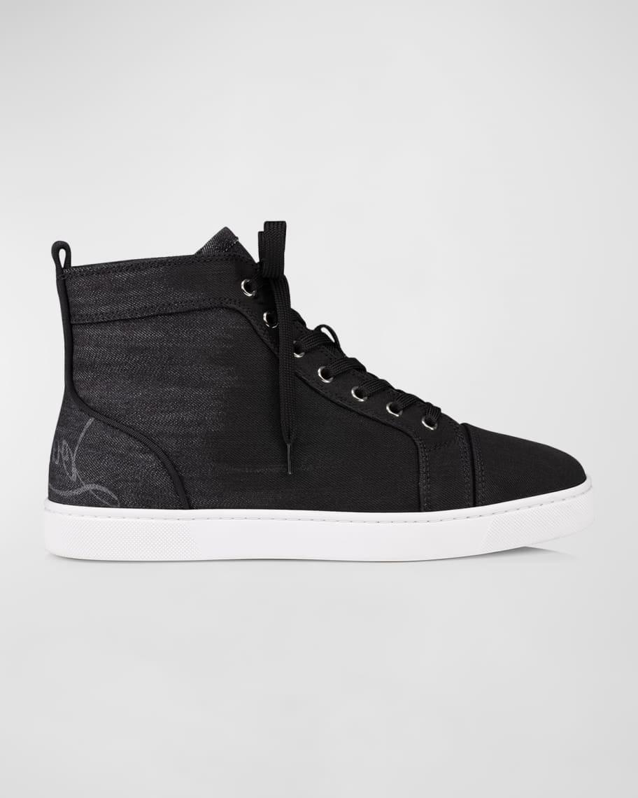 Men's Fun Louis Denim High-Top Sneakers Product Image