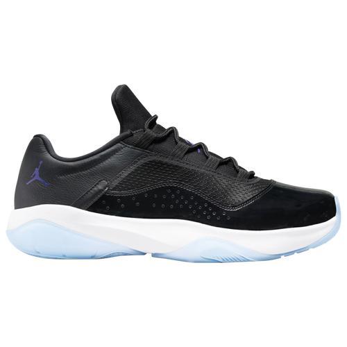 Jordan Mens AJ 11 CMFT Low V2 - Basketball Shoes Black/Purple/White Product Image