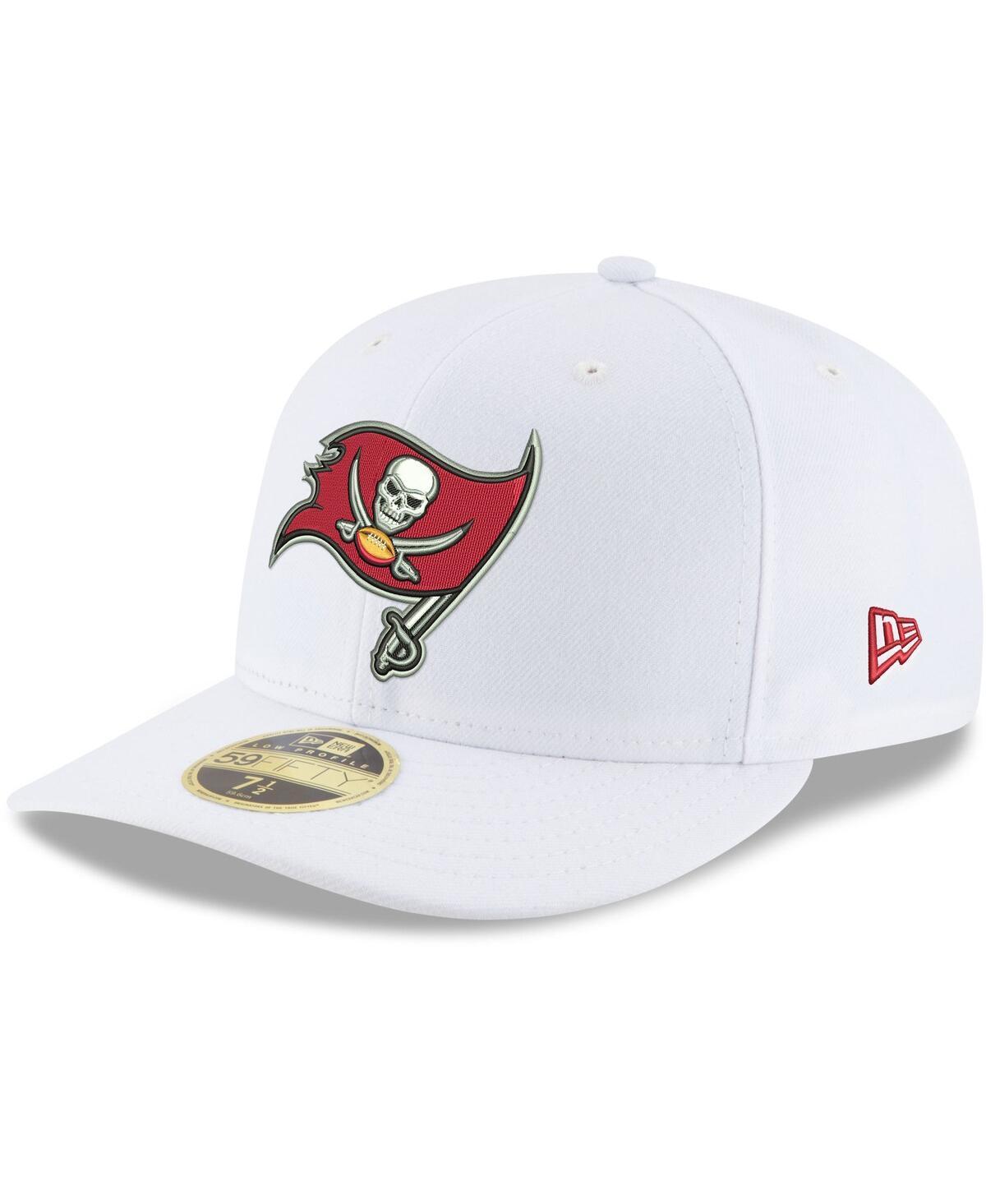 Mens White Tampa Bay Buccaneers Team Logo Omaha Low Profile 59FIFTY Fitted Hat Product Image