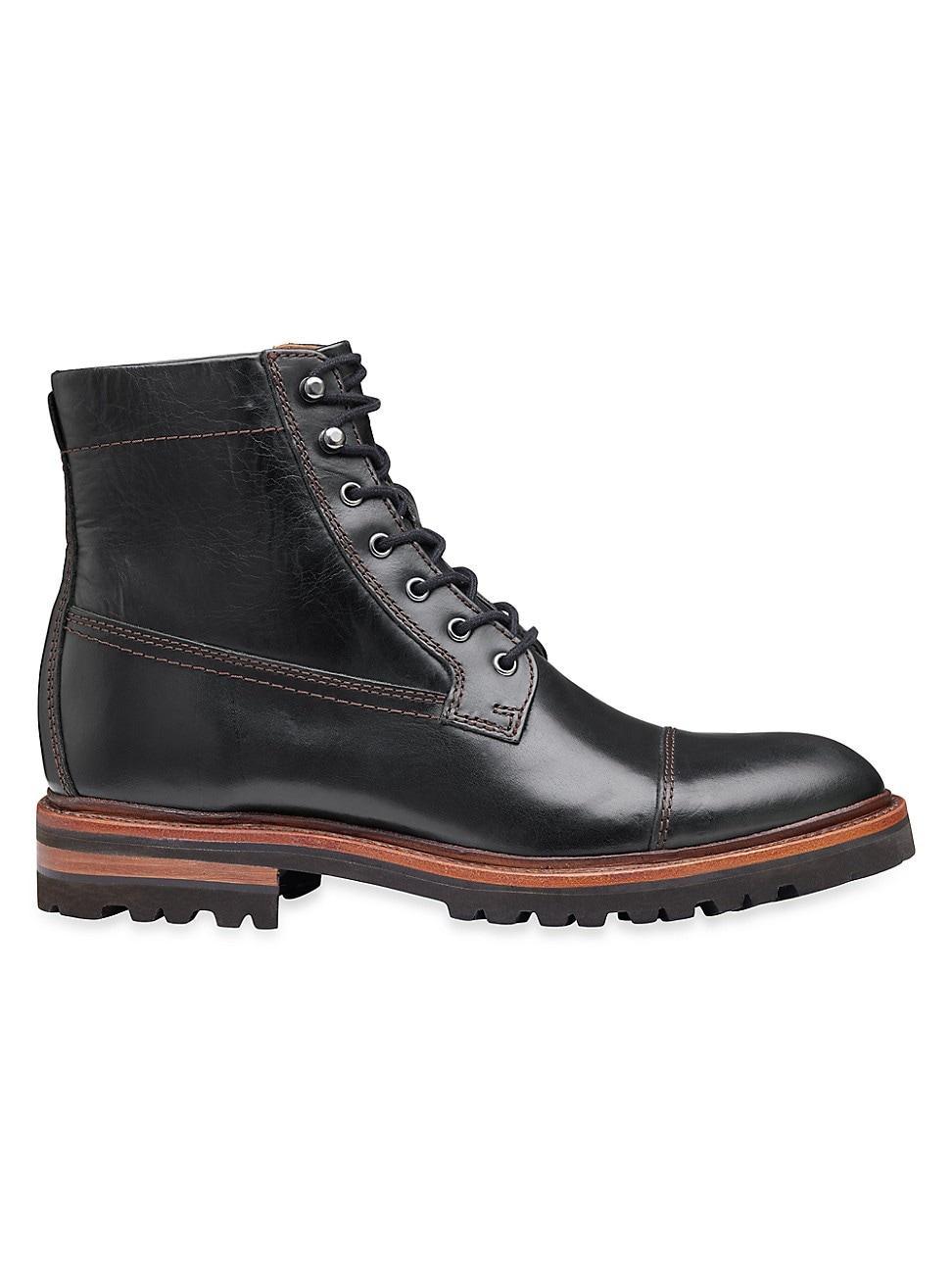 Mens Dudley Lace-Up Leather Boots Product Image