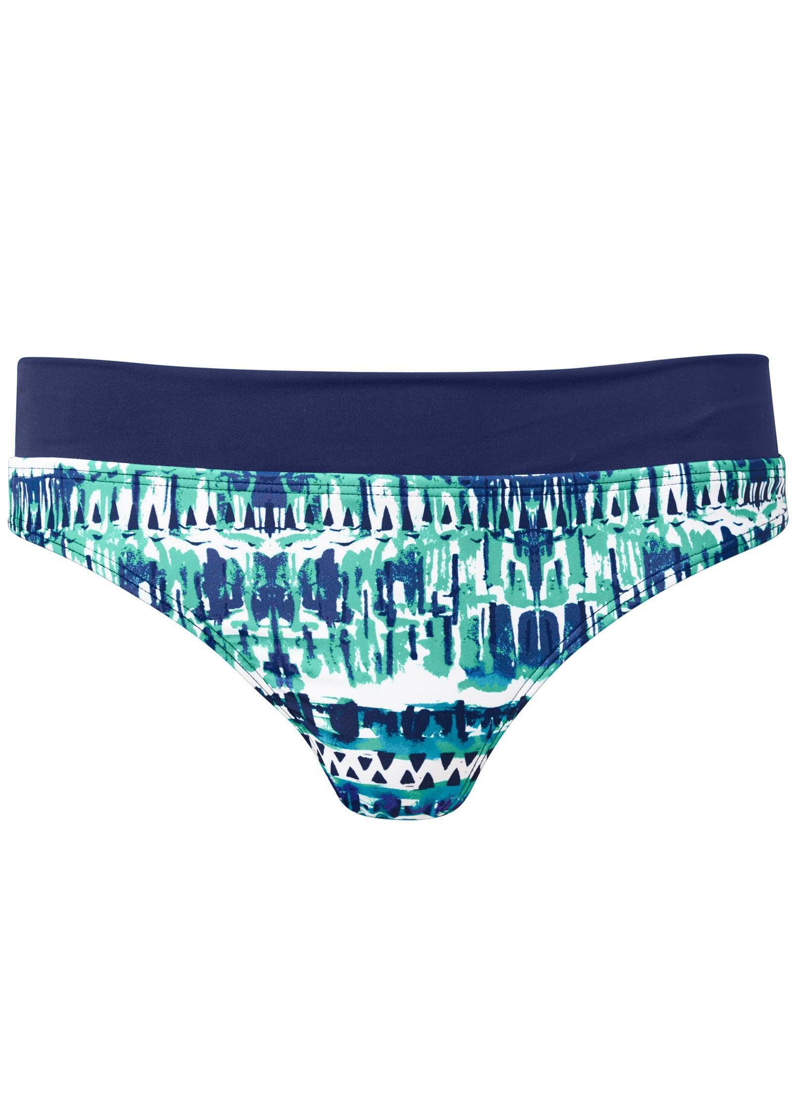 Fold Waist Bikini Bottom - Beach Cove Product Image