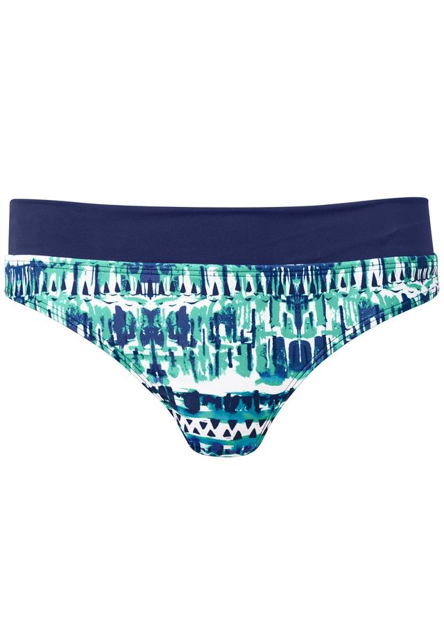 Fold Waist Bikini Bottom - Beach Cove Product Image